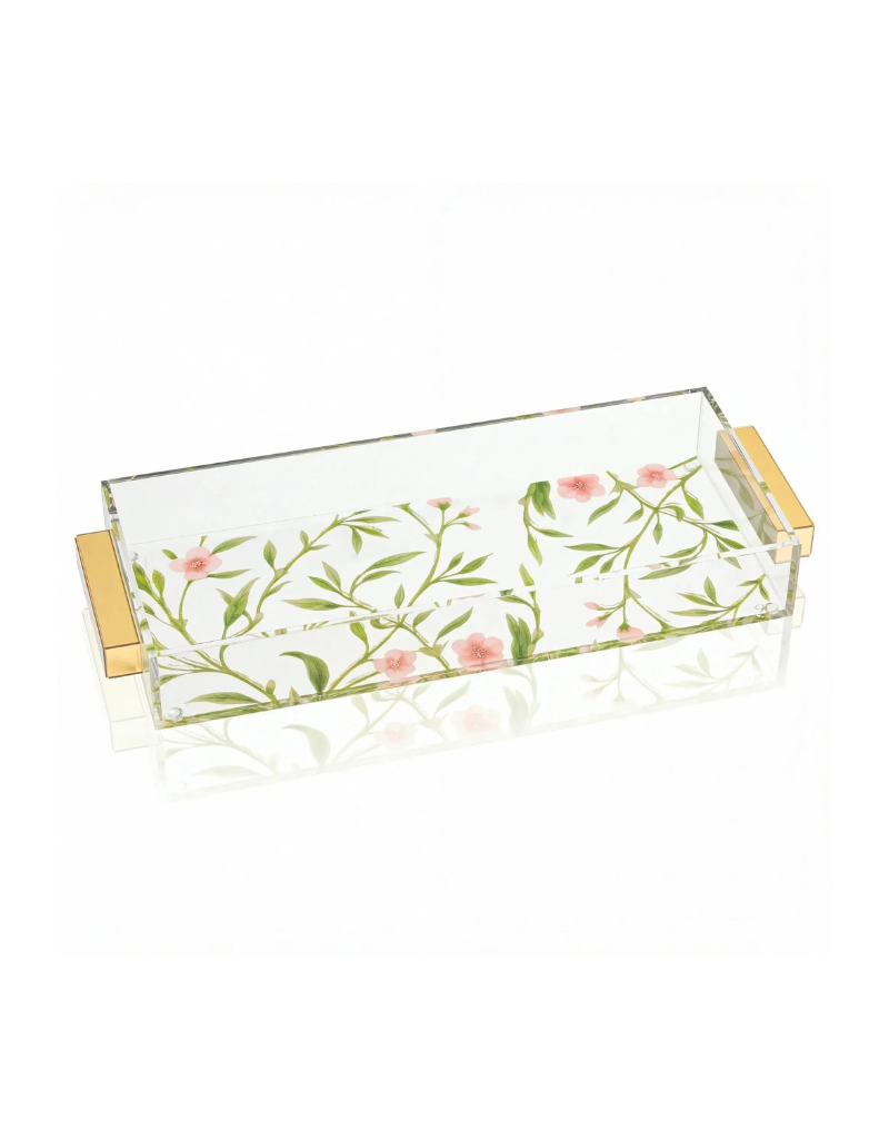 Floral Bird Bread Tray
