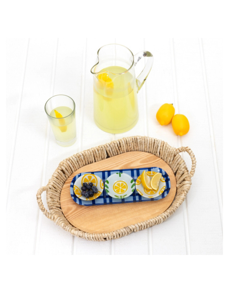 Fruit Glass Serving Tray with Bowls