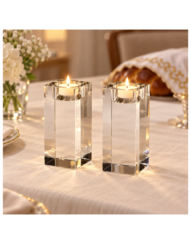 Radiant Refinement Crystal Clear Candle Holder (options)
