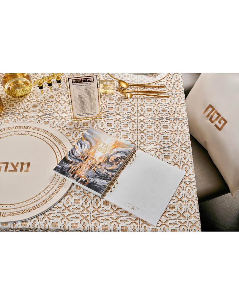 Painted by Batya Lucite Haggadah