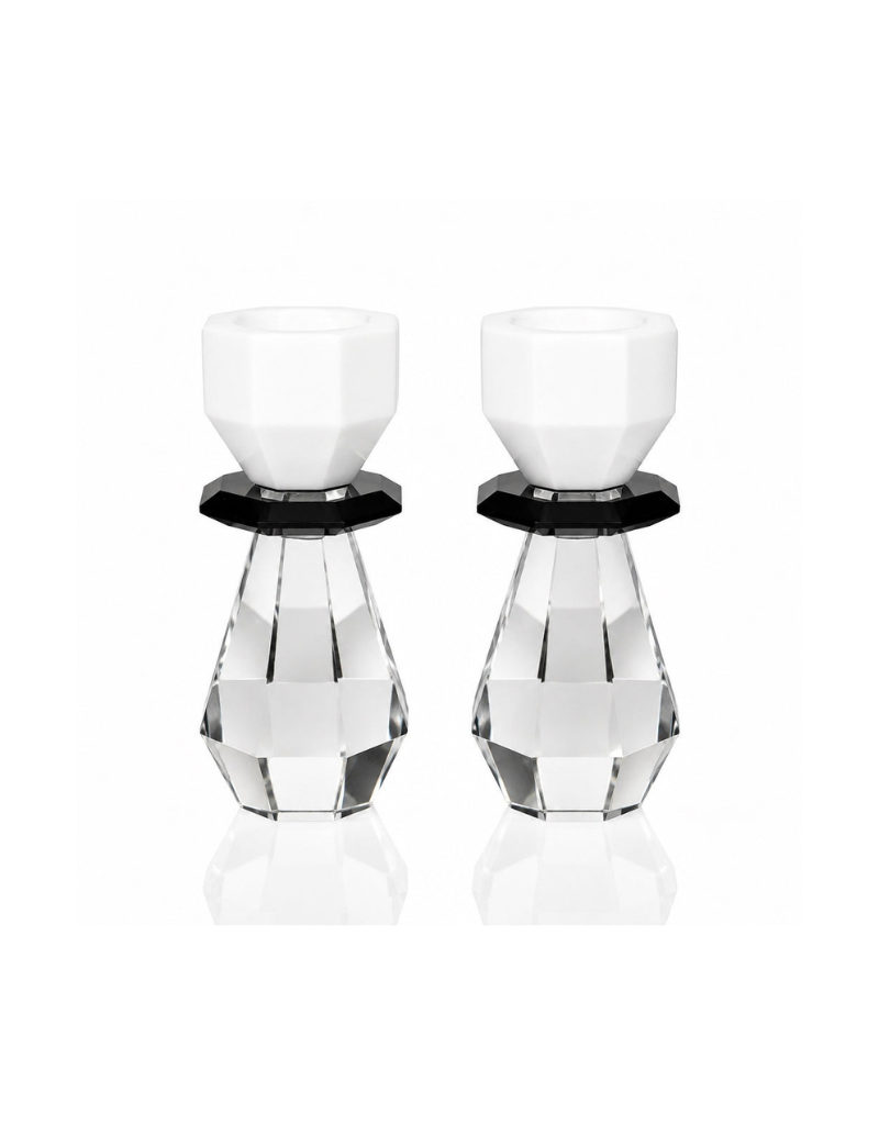 Set of 2 Modern Cut Candle/Tealight Holder