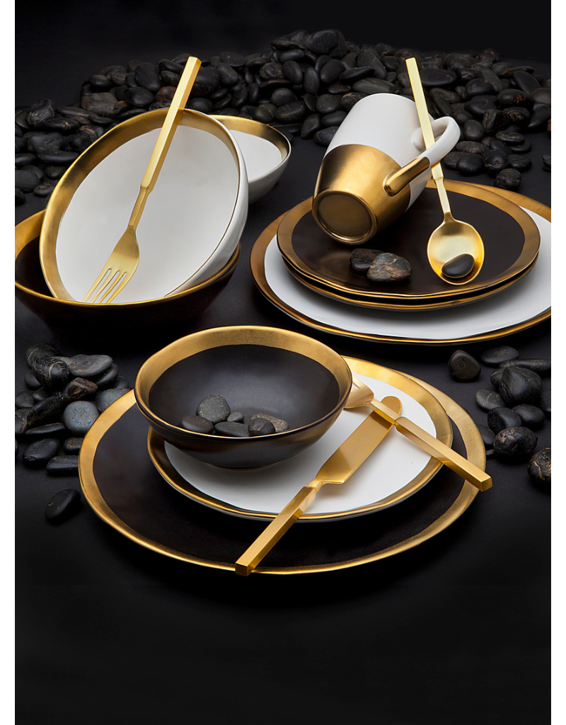 Golden Onyx 4 Pc Dinnerware Set