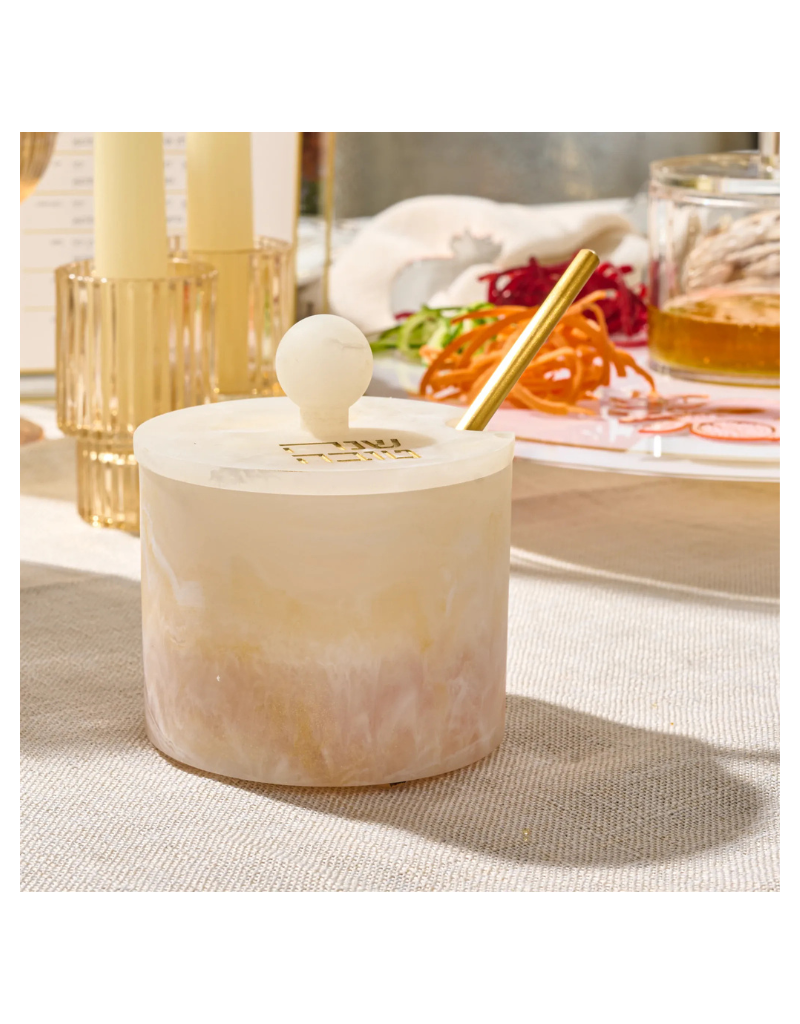 Round Resin Honey Dish