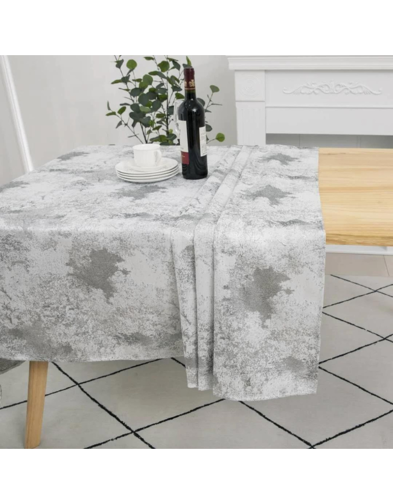 Jacquard Silver Splash Tablecloth #1314