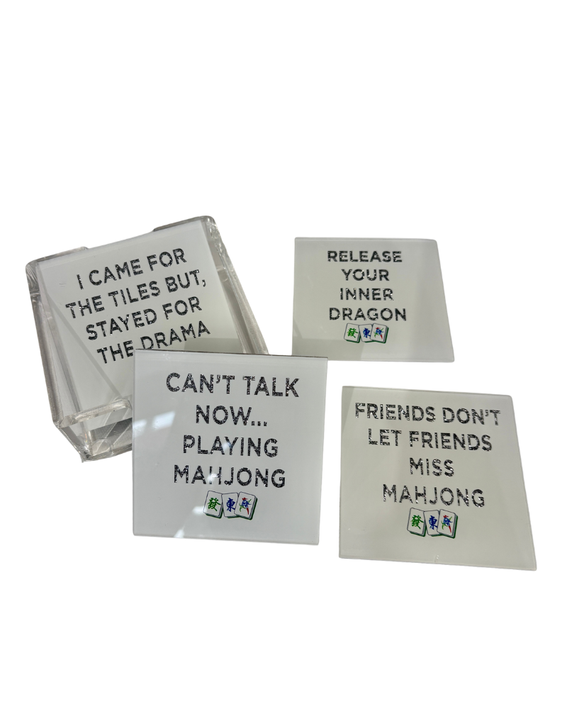 Acrylic Coaster Set - Mahjong Phrases