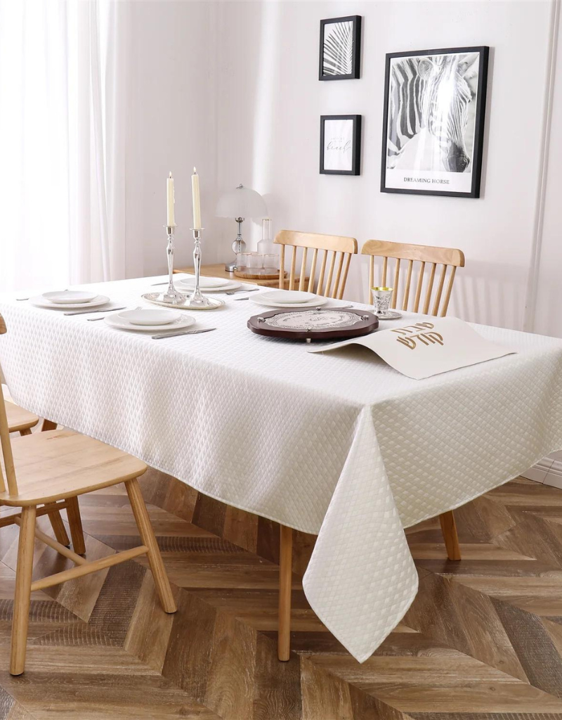 Jacquard Diamond Gold Tablecloth #1364
