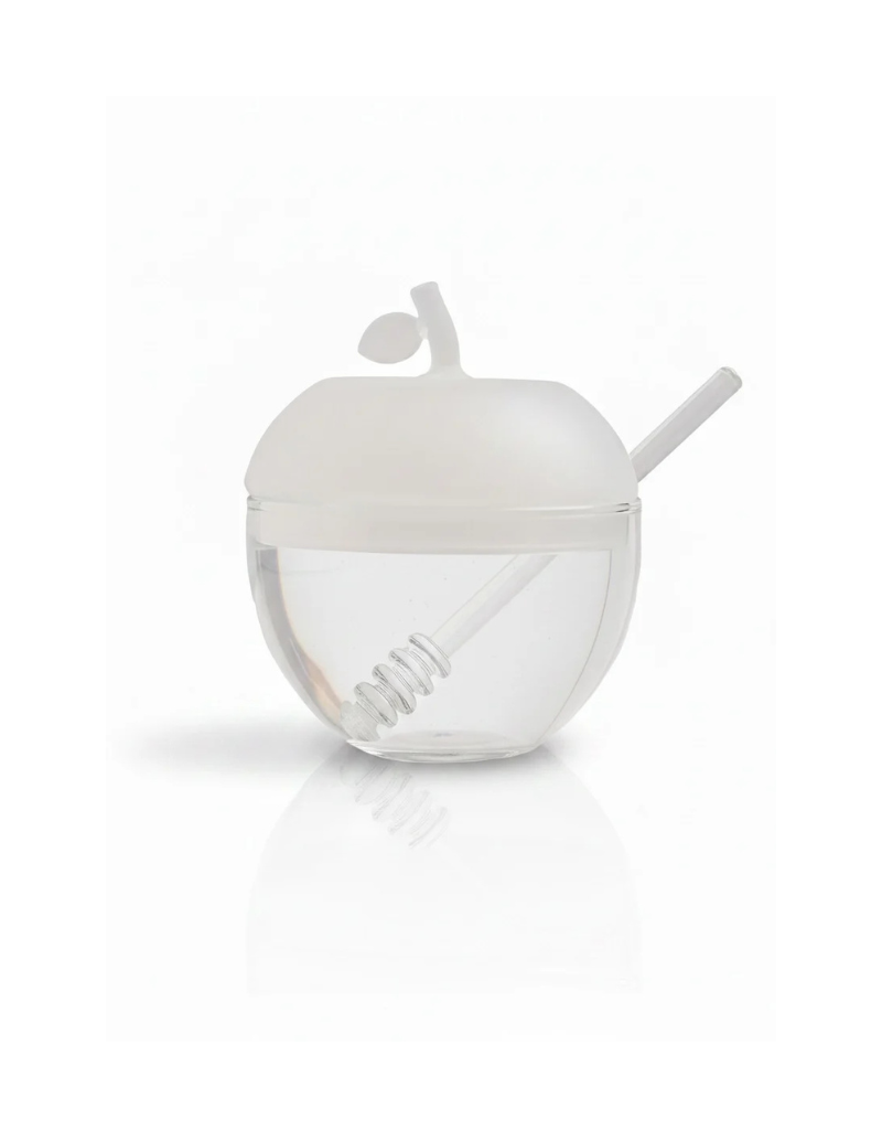 Large Glass Honey Dish