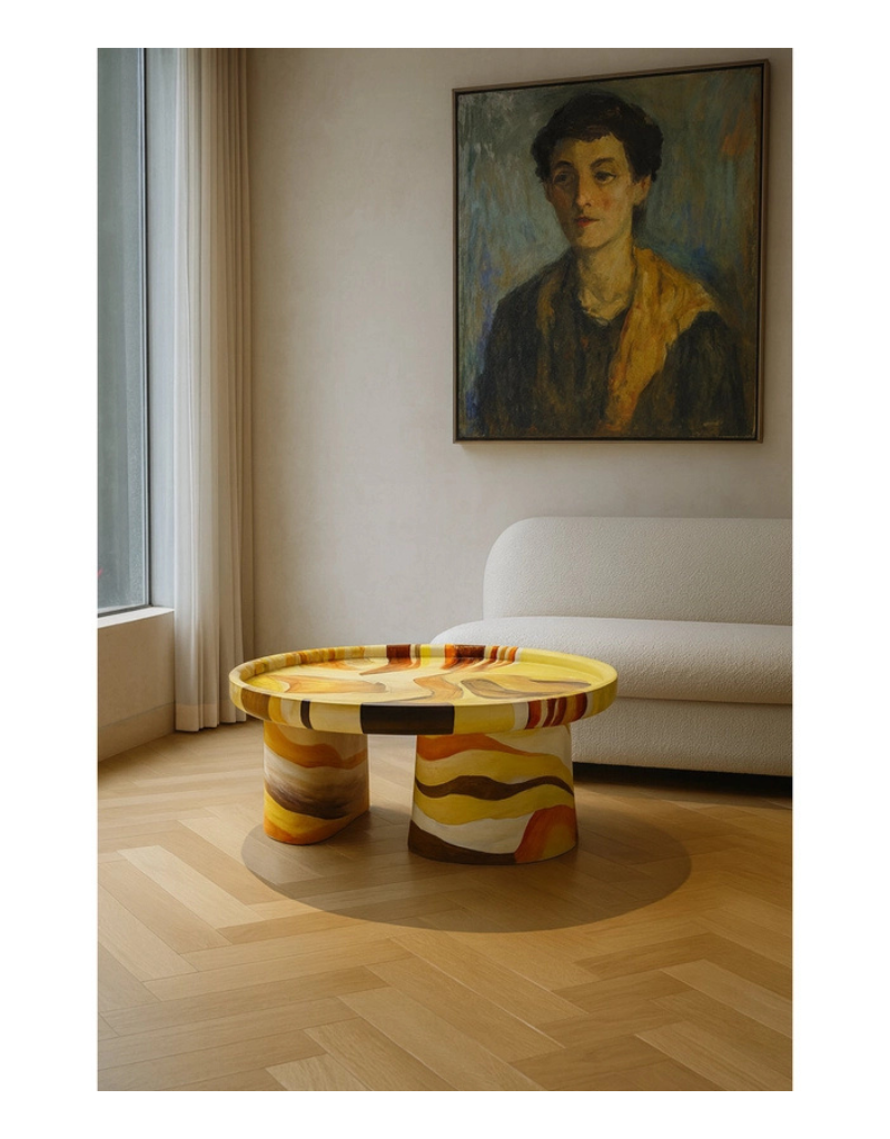 Artempo Hand-Painted Coffee Table