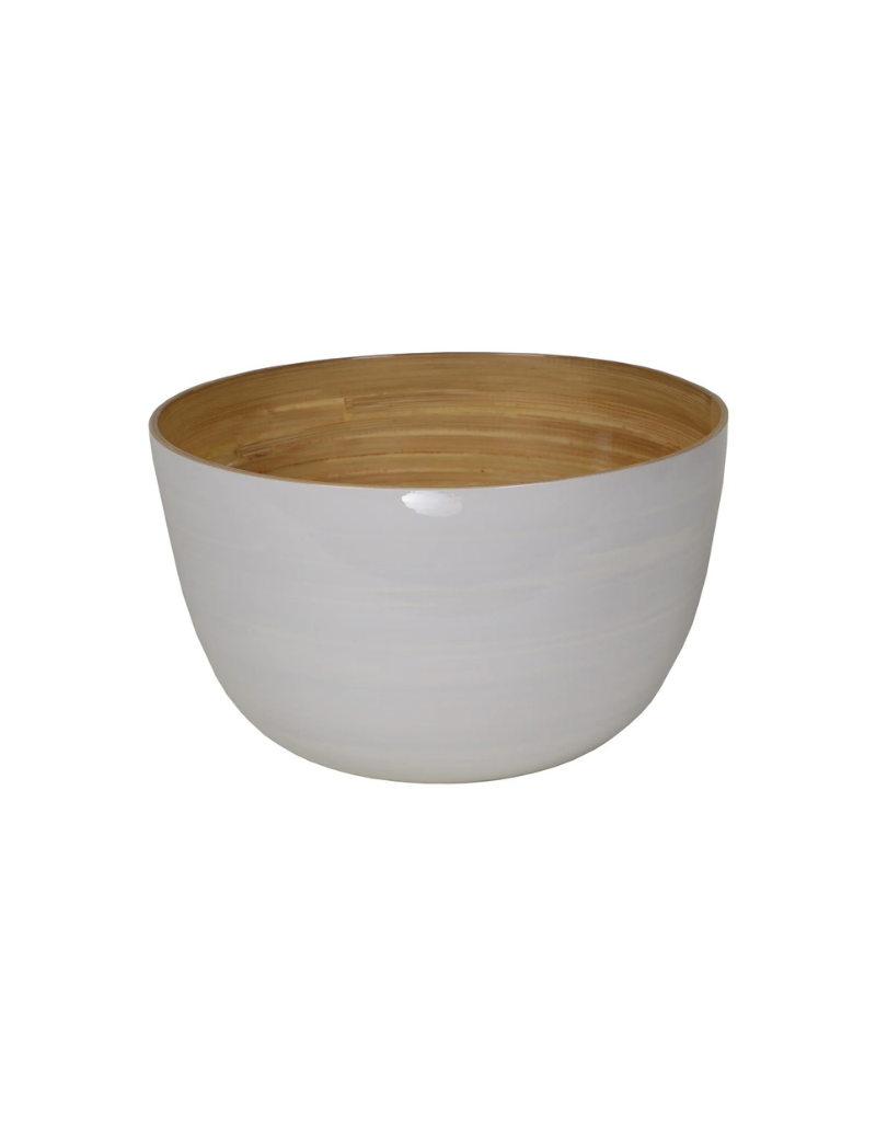 Bamboo Mixing Bowl with Salad Server Set