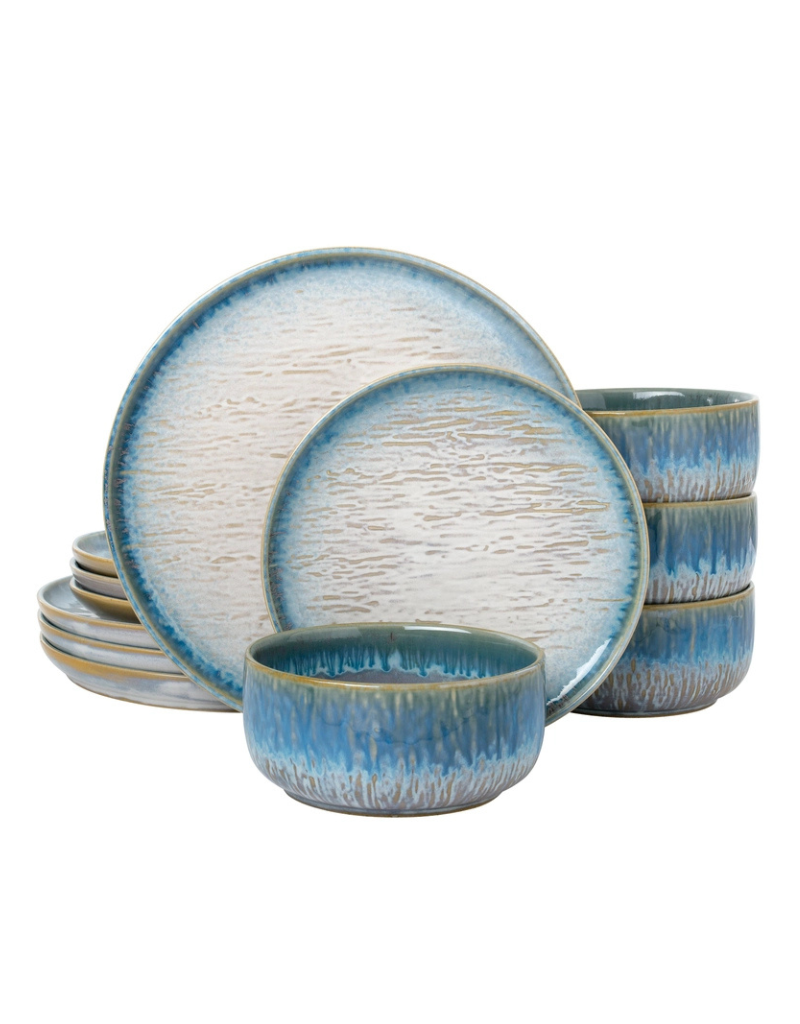Talia 12pc Stoneware Dinnerware Set