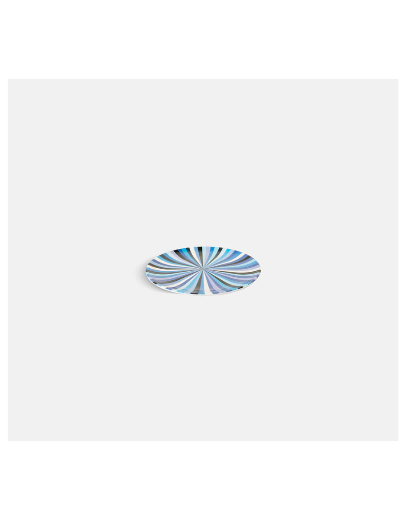 Elizabeth Sutton Collection: Blue Starburst 12pc Melamine Dinnerware Set