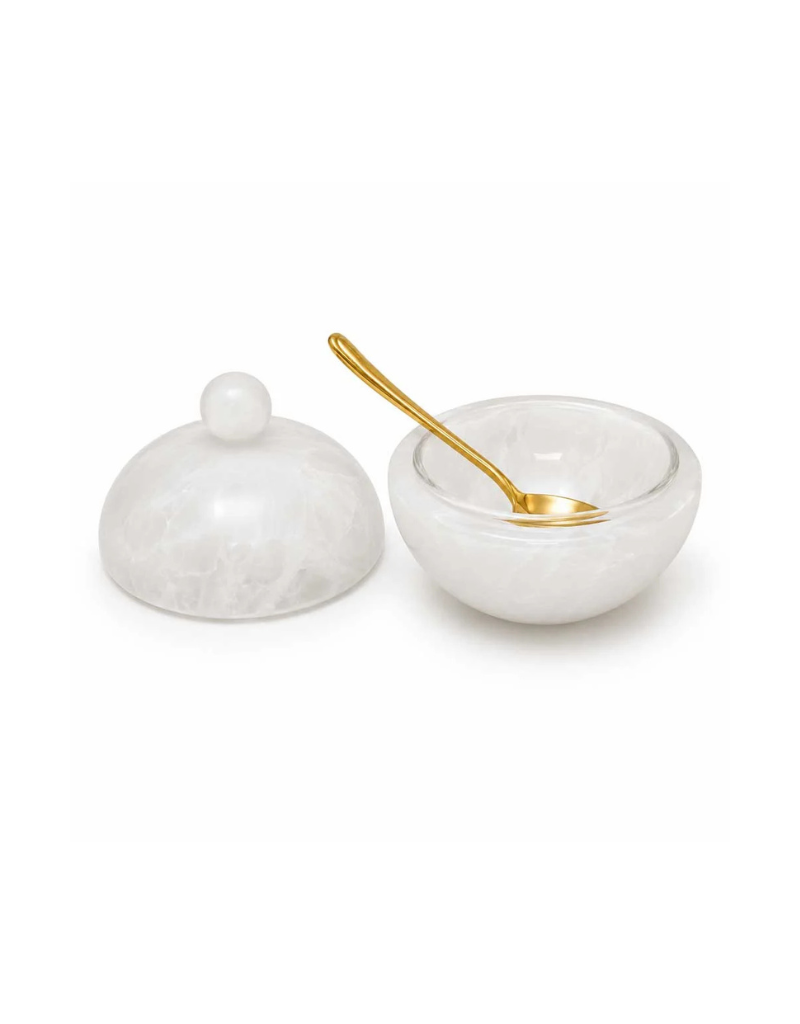 Resin Snow Drift Honey Dish