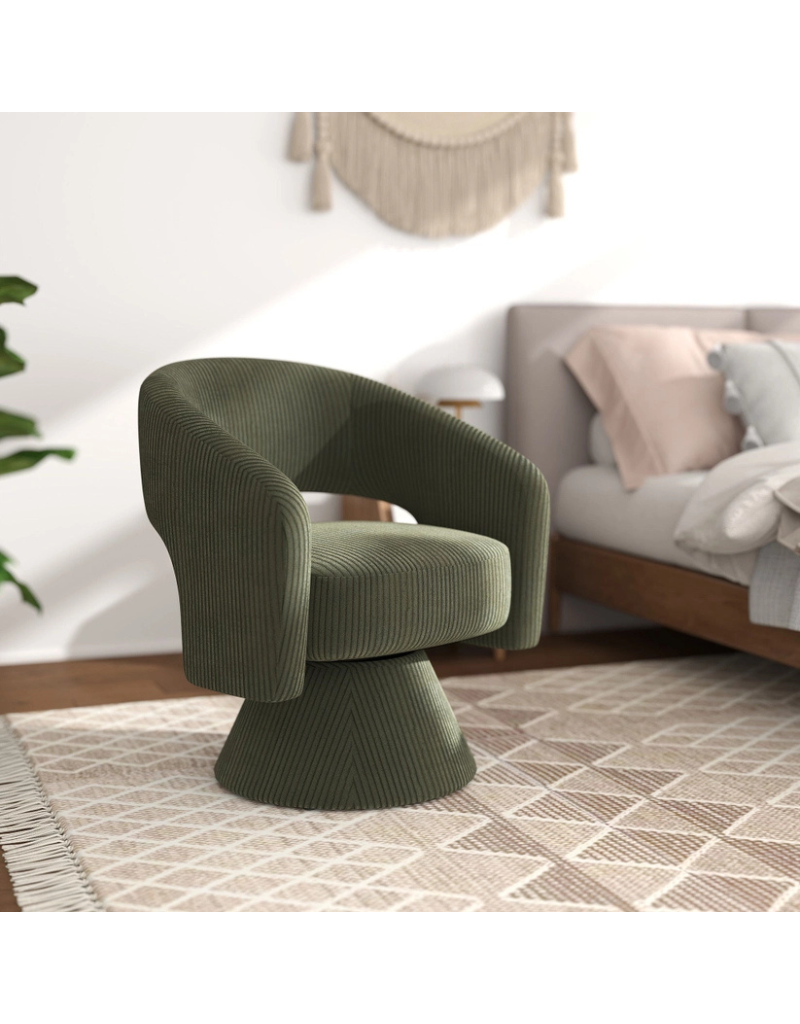 Swivel Barrel Accent Chair