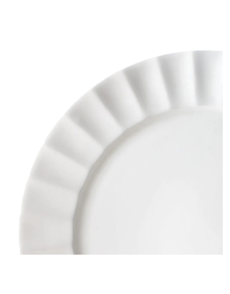 Nevaeh Fluted 16pc Bone China Dinnerware Set