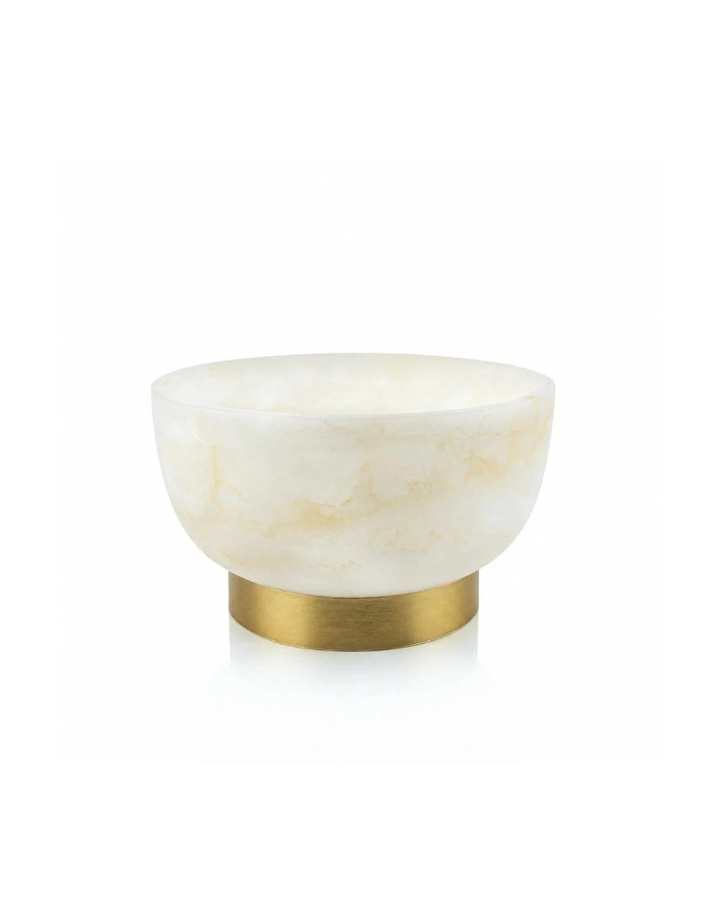 Gold Round Resin Centerpiece Decorative Bowl (options)