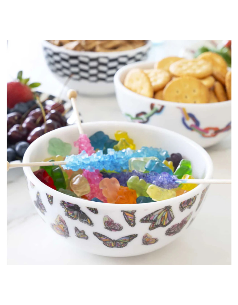 Elizabeth Sutton Collection: Butterflies 12pc Melamine Dinnerware Set
