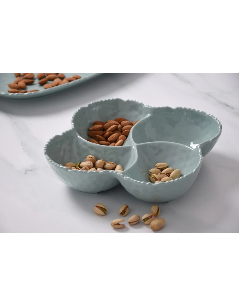 4 Section Blue Melamine Bowl