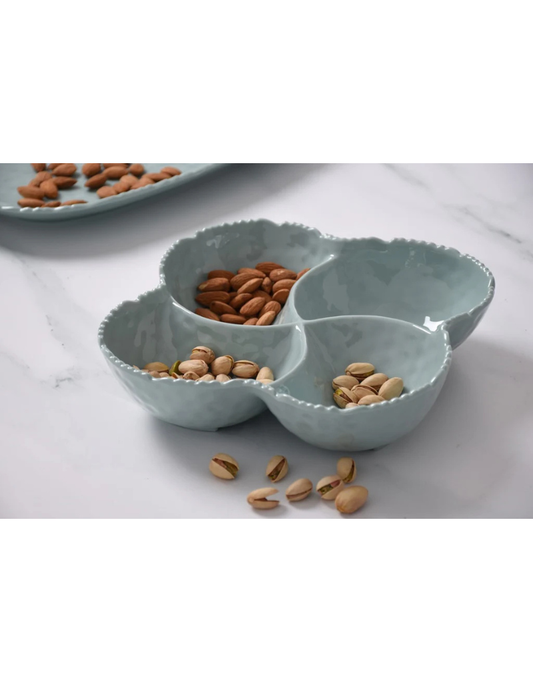 4 Section Blue Melamine Bowl
