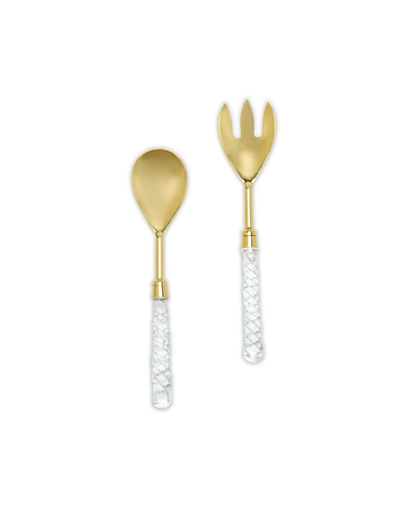 Crystal Clear Salad Servers