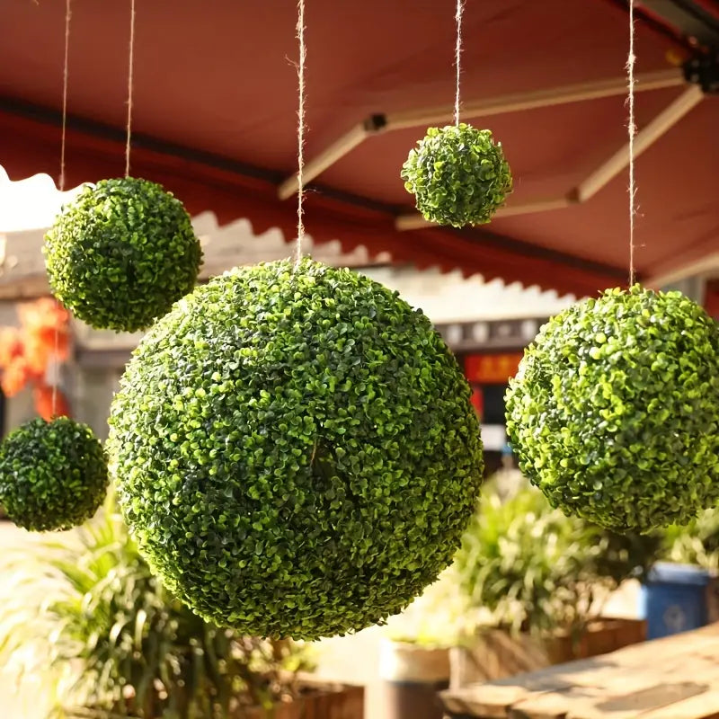 Green Topiary Hanging Plants