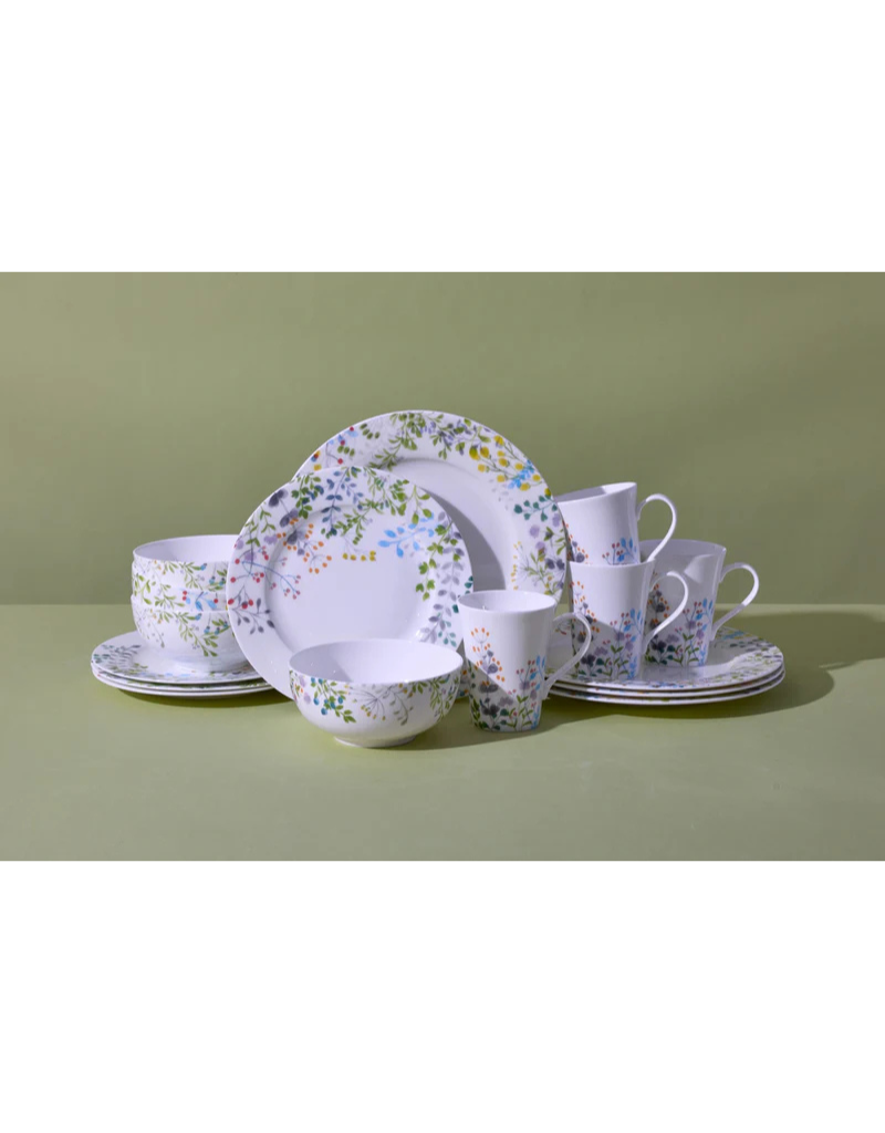 Tivoli Garden 16pc Bone China Dinnerware Set