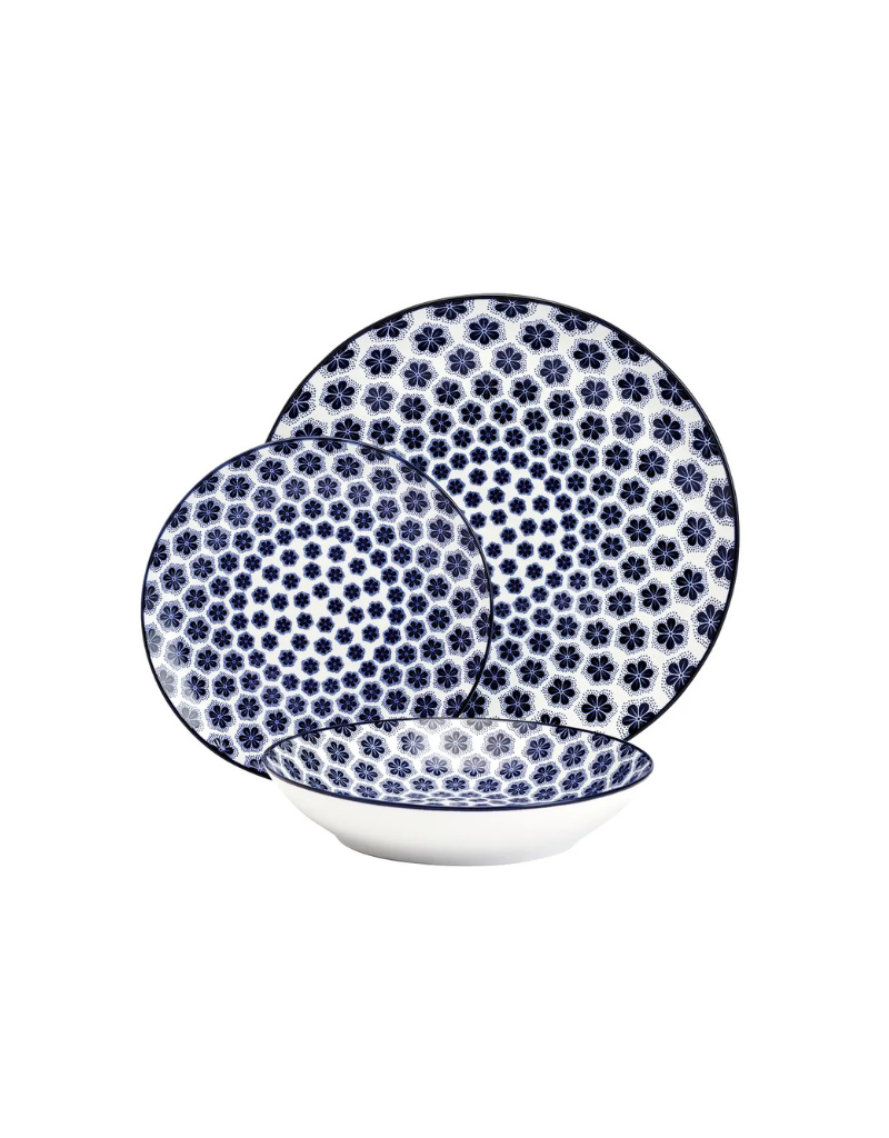 Blooming Delight 12pc Porcelain Dinnerware Set