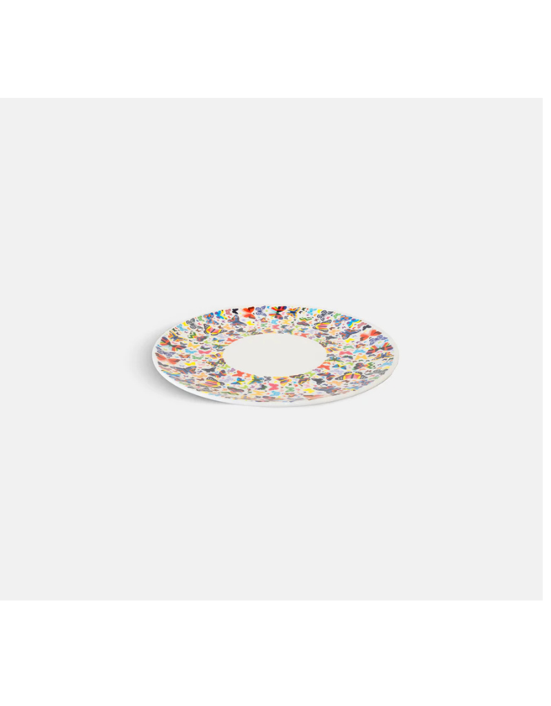 Elizabeth Sutton Collection: Multicolored Butterflies 12pc Melamine Dinnerware Set