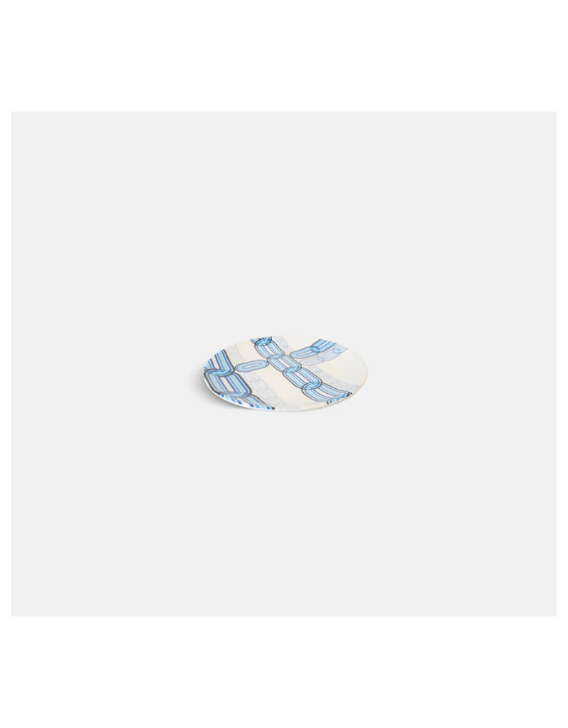 Elizabeth Sutton Collection: Blue Starburst 12pc Melamine Dinnerware Set