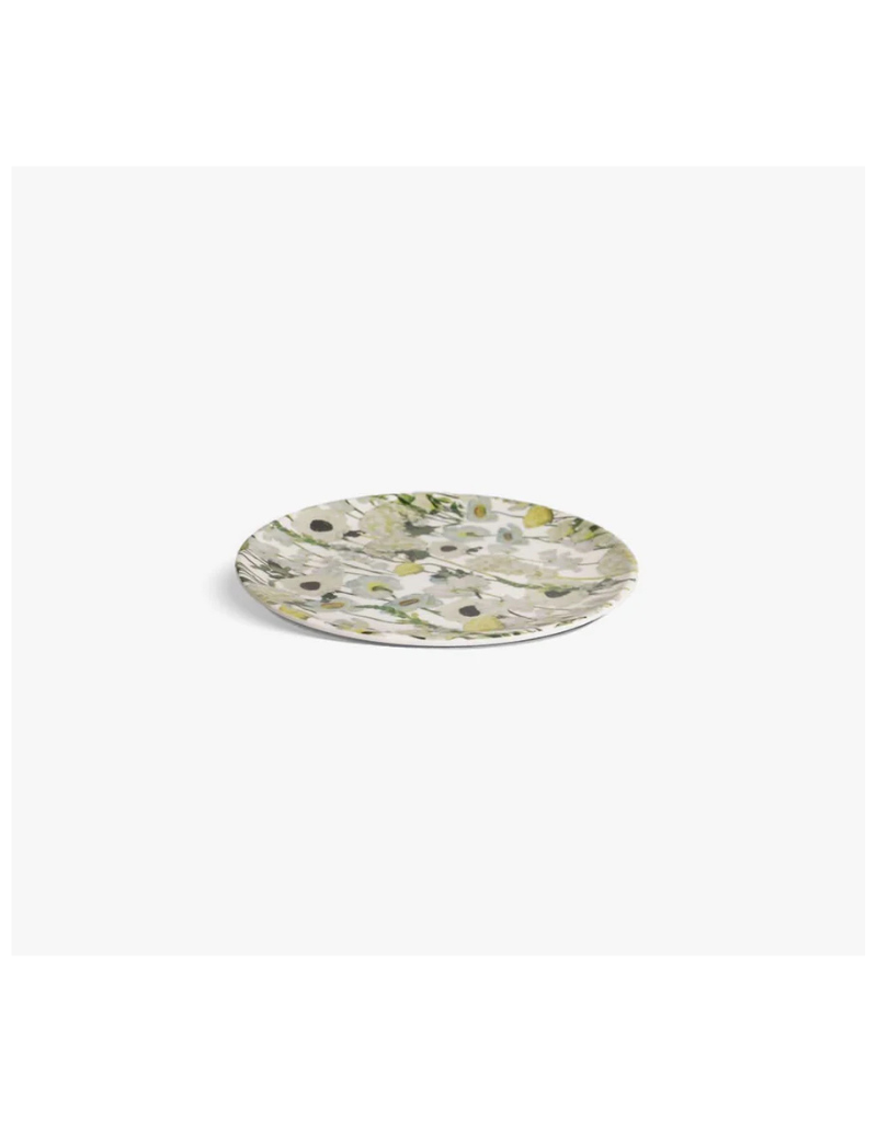 Elizabeth Sutton Collection: Cream Floral Garden 12pc Melamine Dinnerware Set