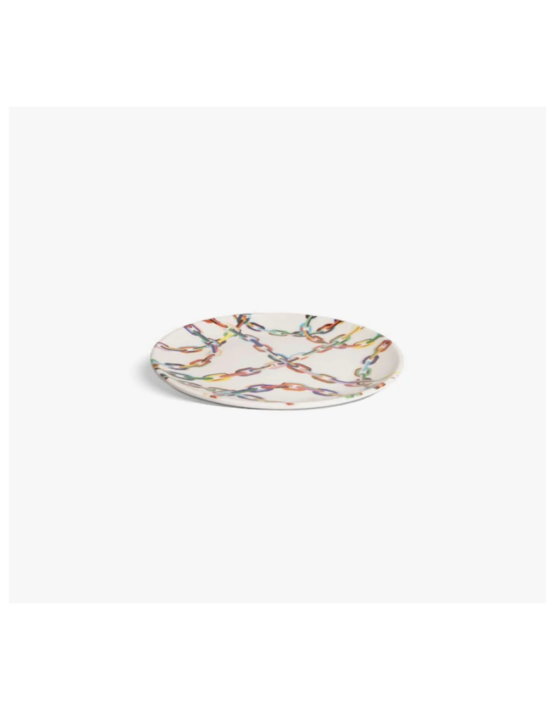 Elizabeth Sutton Collection: Large Chain Link 12pc Melamine Dinnerware Set