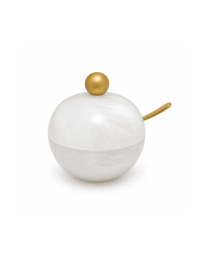 Resin Snow Drift Honey Dish