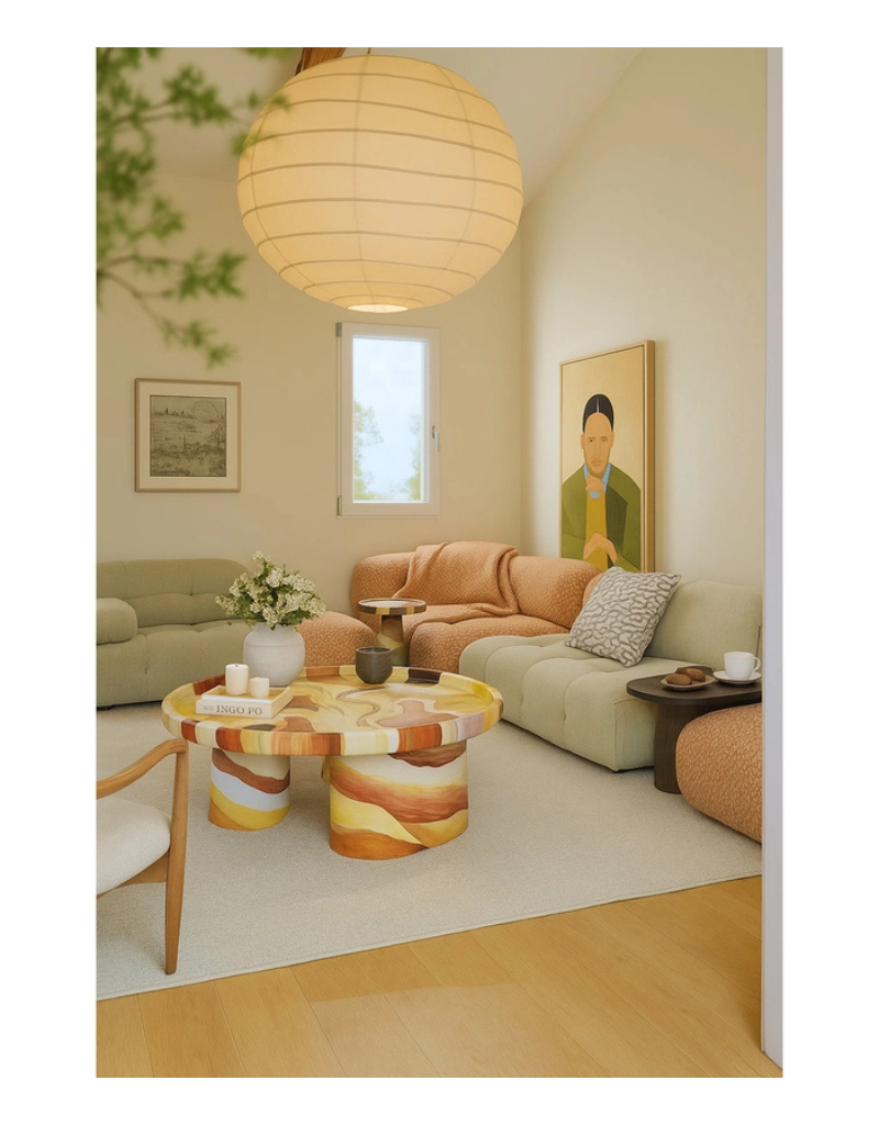 Artempo Hand-Painted Coffee Table