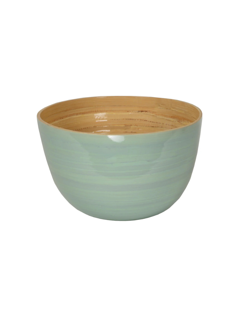 Bamboo Mixing Bowl with Salad Server Set