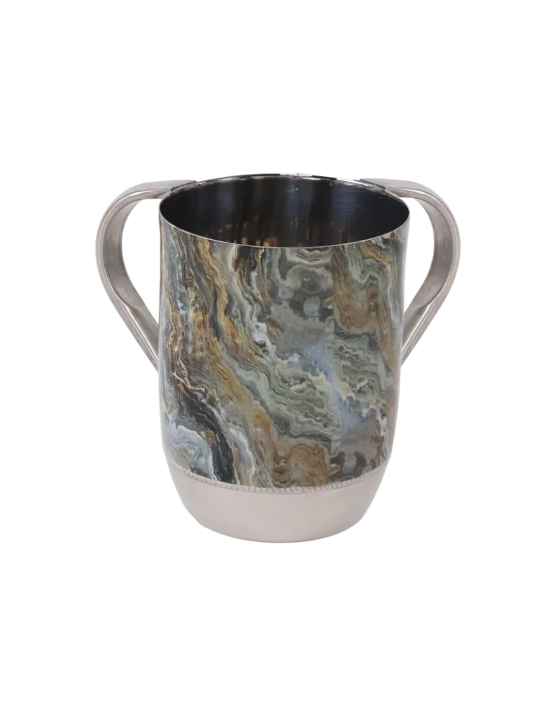 Stainless Steel Abstract Wash Cup