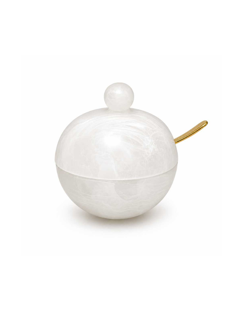 Resin Snow Drift Honey Dish