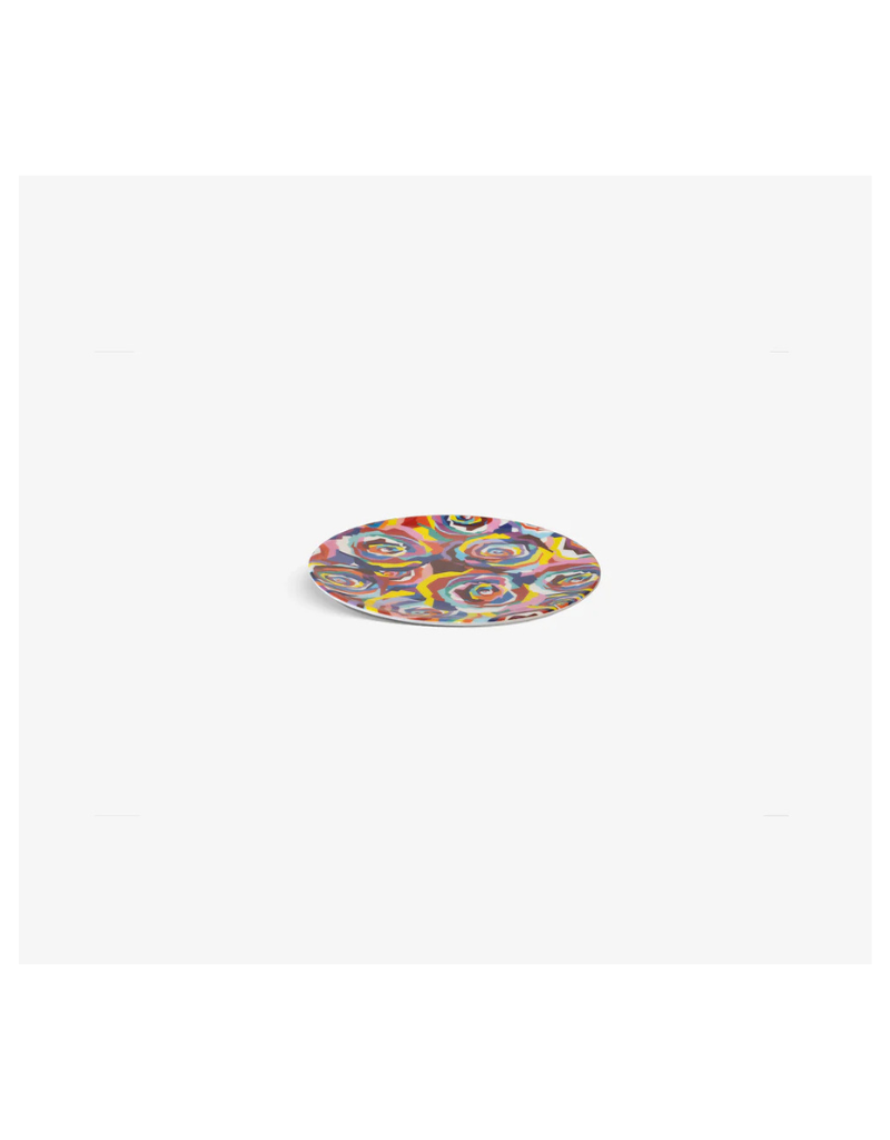 Elizabeth Sutton Collection: Multicolored Roses 12pc Melamine Dinnerware Set