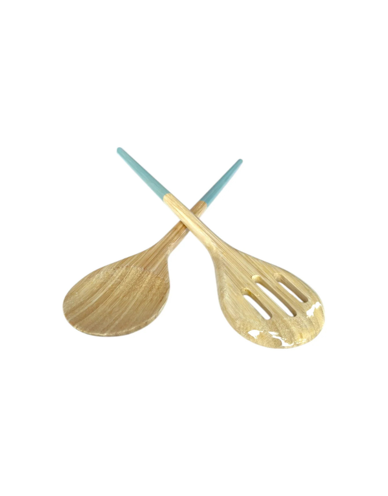 Bamboo Mixing Bowl with Salad Server Set