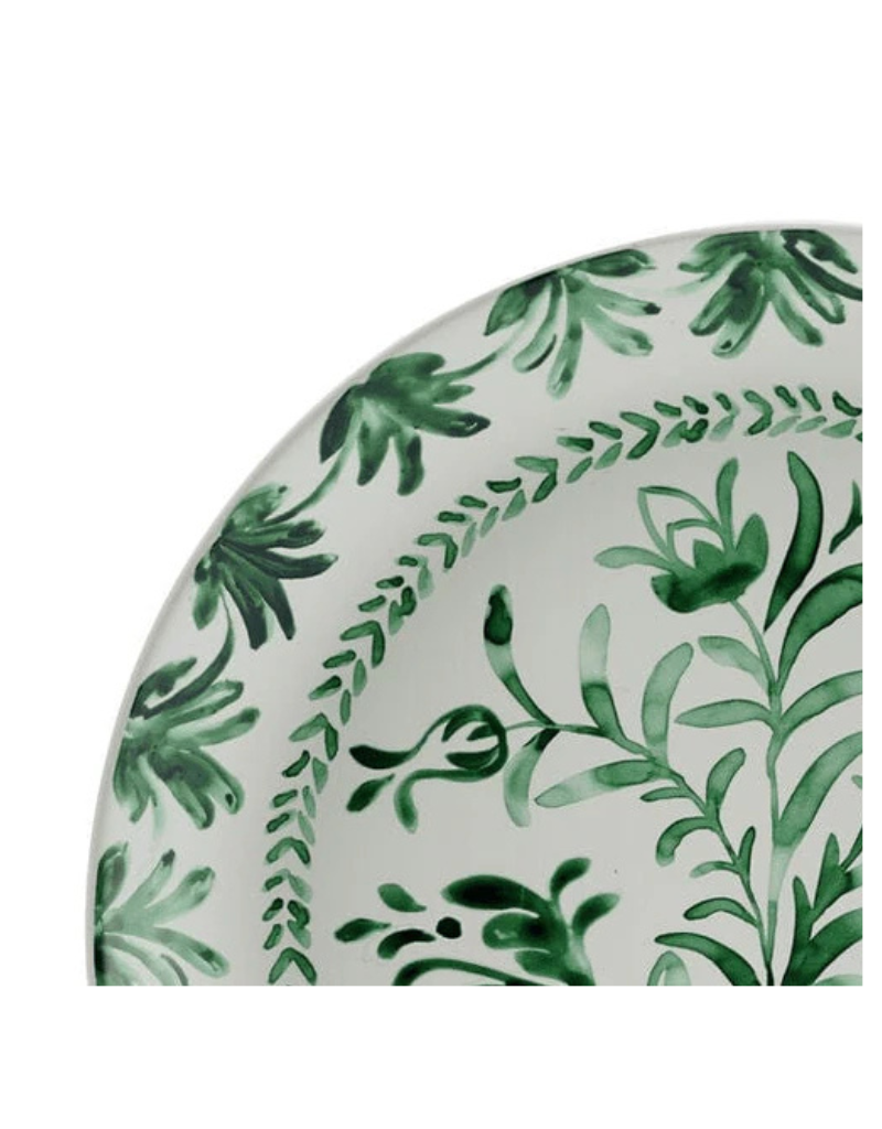 Sicily Green 12pc Stoneware Dinnerware Set