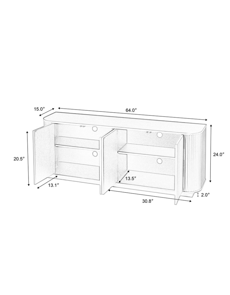 Wave Sideboard Storage Cabinet (options)