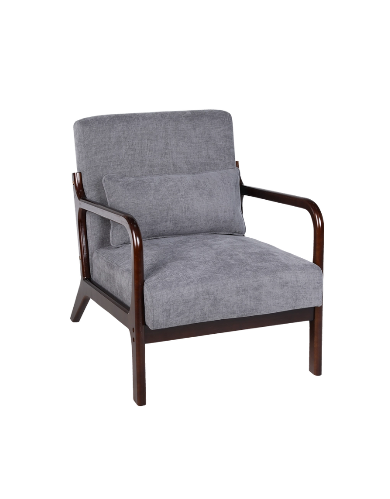 Lounge Accent Chair Solid Wood Frame
