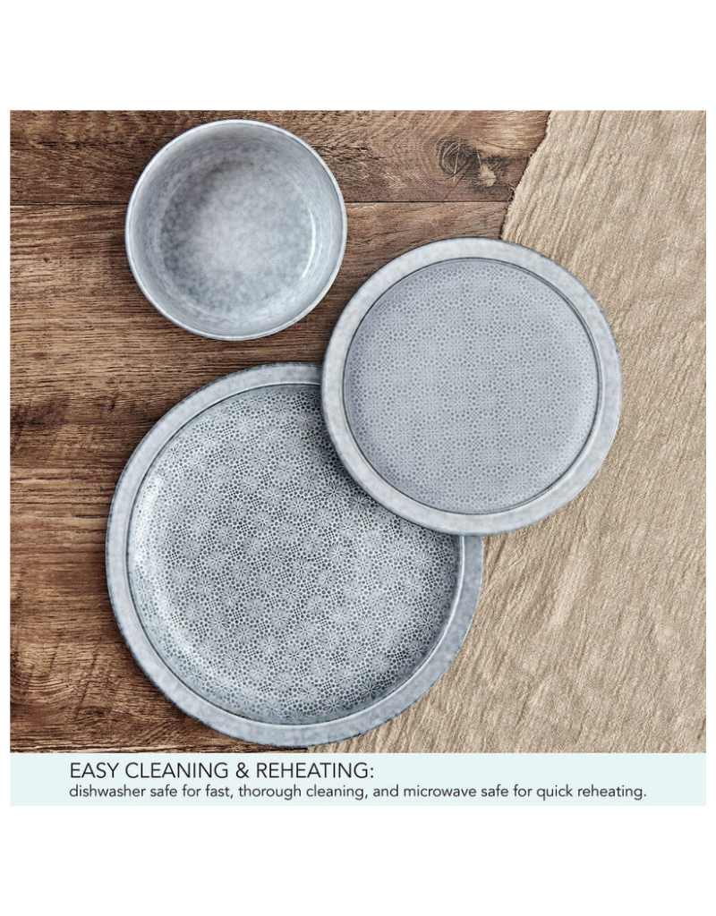 Blooming Meadow 12 pc Stoneware Dinnerware Set