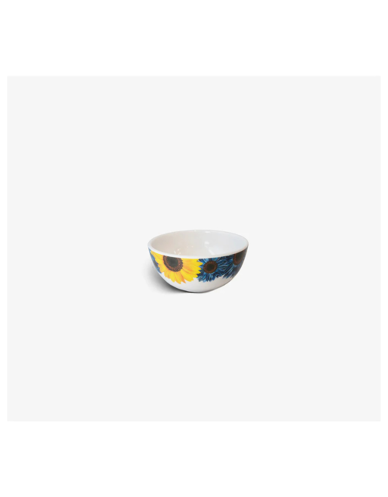 Elizabeth Sutton Collection: Blue Sunflower 12pc Melamine Dinnerware Set