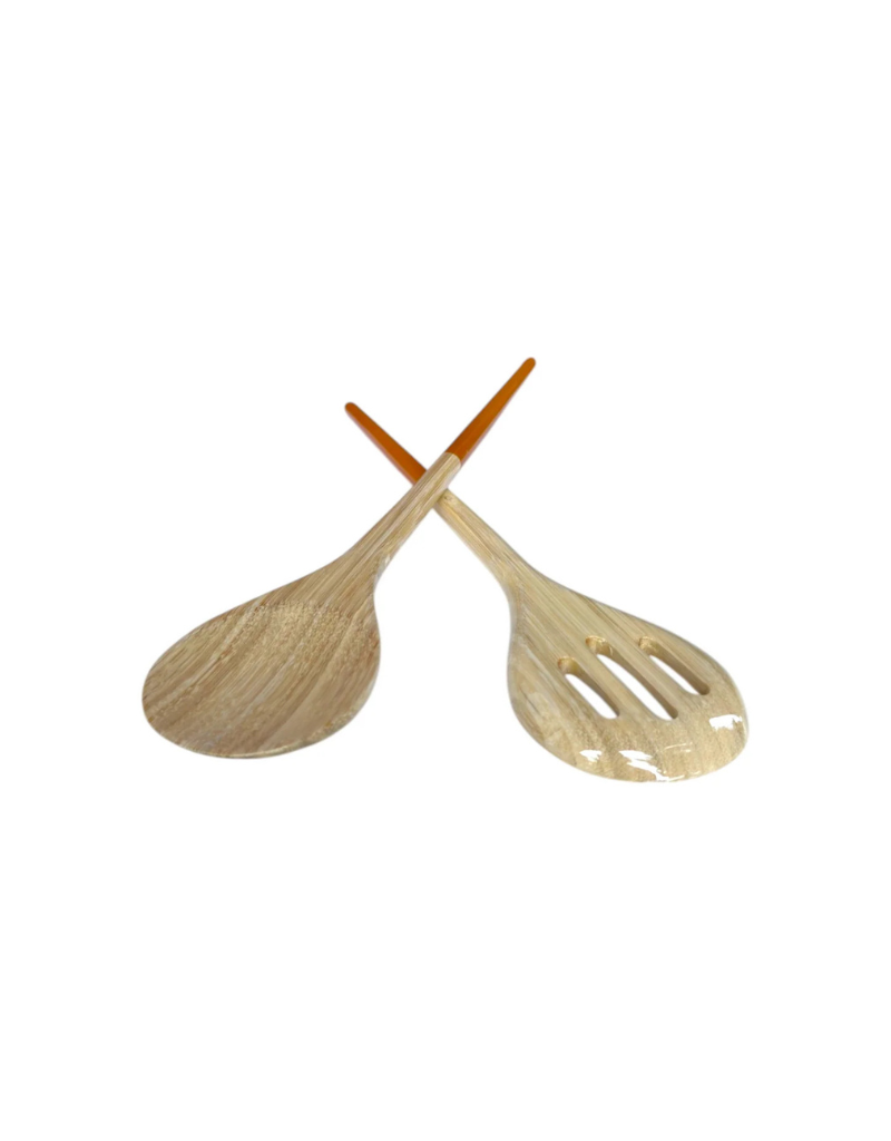 Bamboo Classic Bowl with Salad Server Set