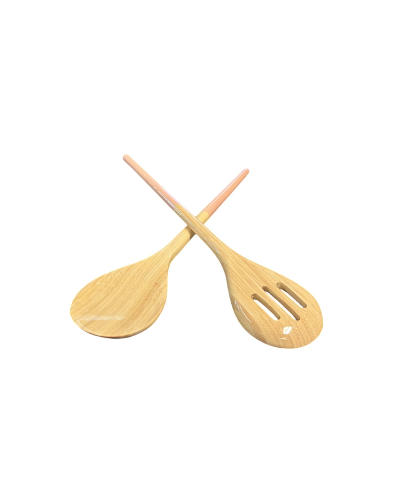 Bamboo Mixing Bowl with Salad Server Set
