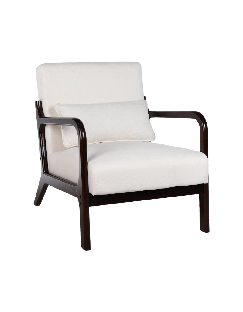 Lounge Accent Chair Solid Wood Frame