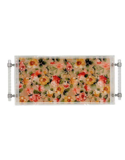 8x16 Tray with Handles - English Garden