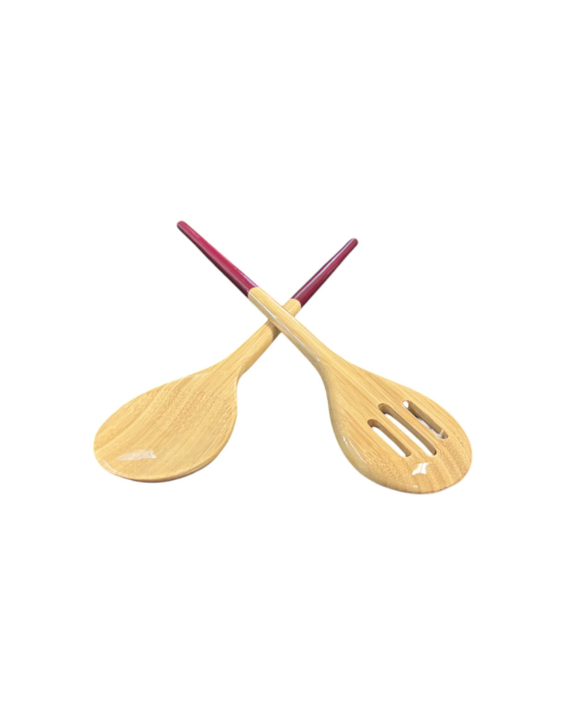 Bamboo Mixing Bowl with Salad Server Set