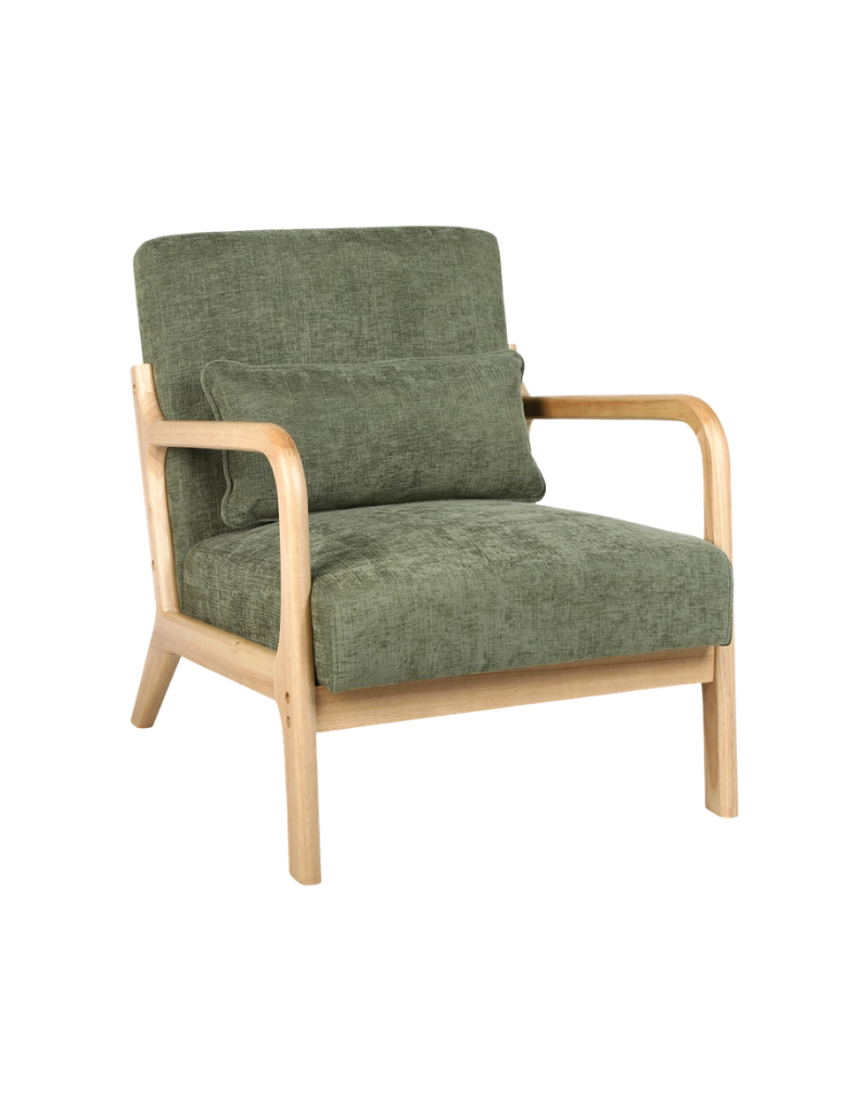 Lounge Accent Chair Solid Wood Frame
