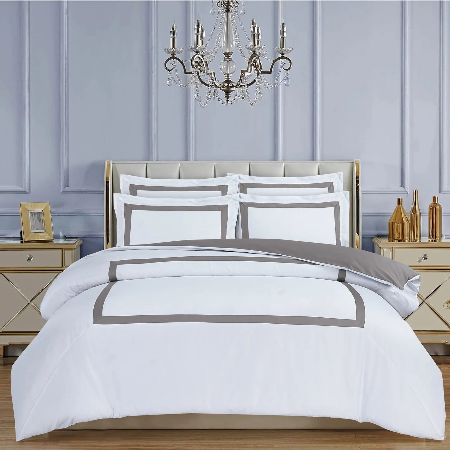 Province Hotel Collection - White with Taupe Tape