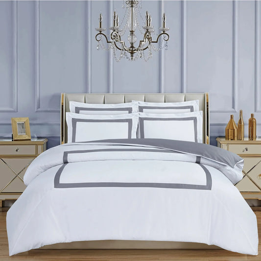 Province Hotel Collection - White with Gray Tape